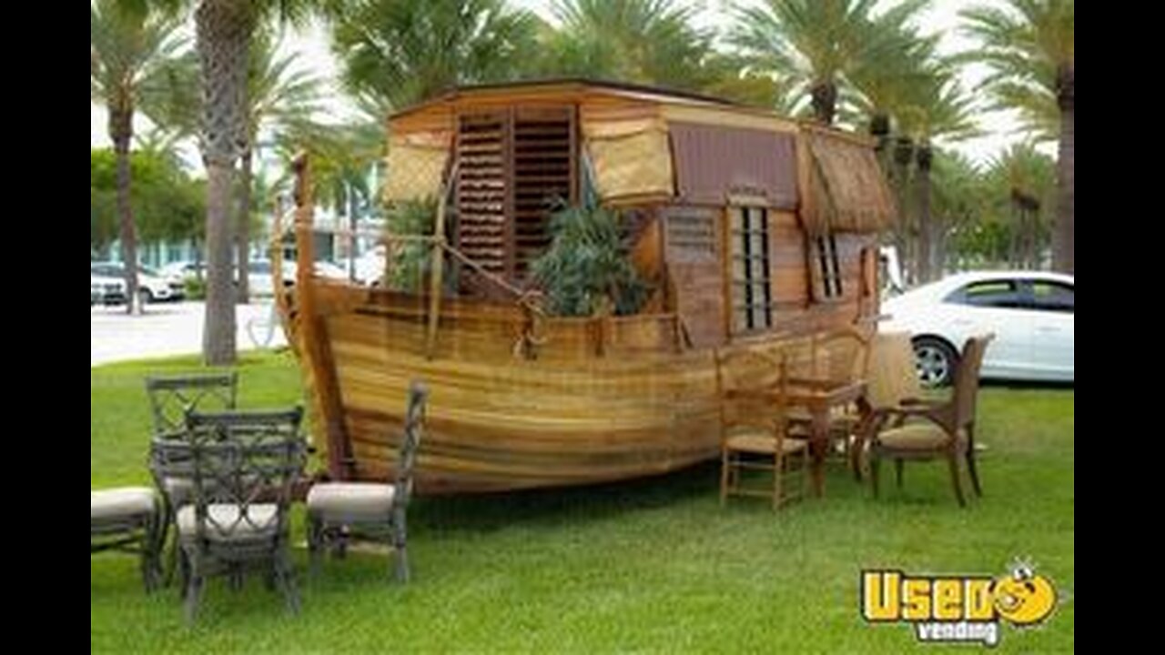 Unique! - 2025 7.5' x 22' Handcrafted Boat Trailer Bar Lounge for Sale in Florida