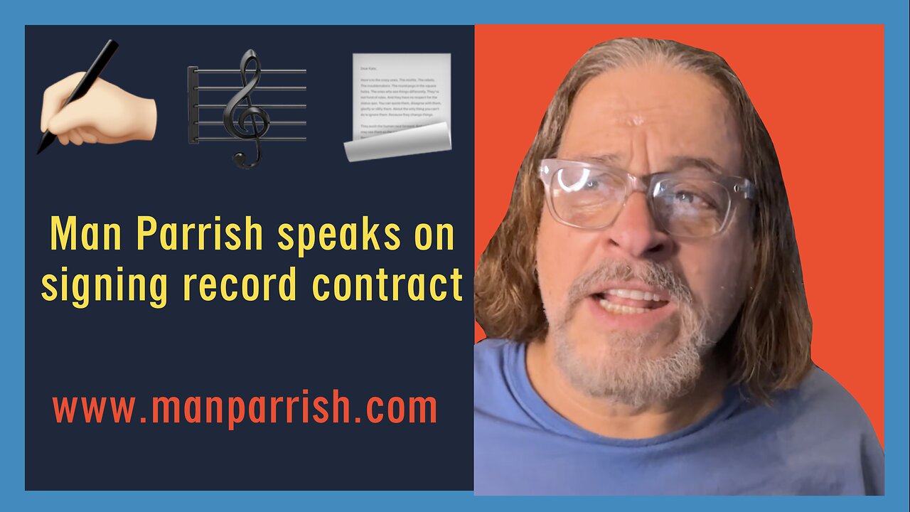 Man Parrish on signing record contract 📝 manparrish.com 🕴🏻 Michael Jackson 💿 80 million records sold