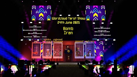 Bombing Iran - The Word Cloud Tarot Show - 24 Jun 2025