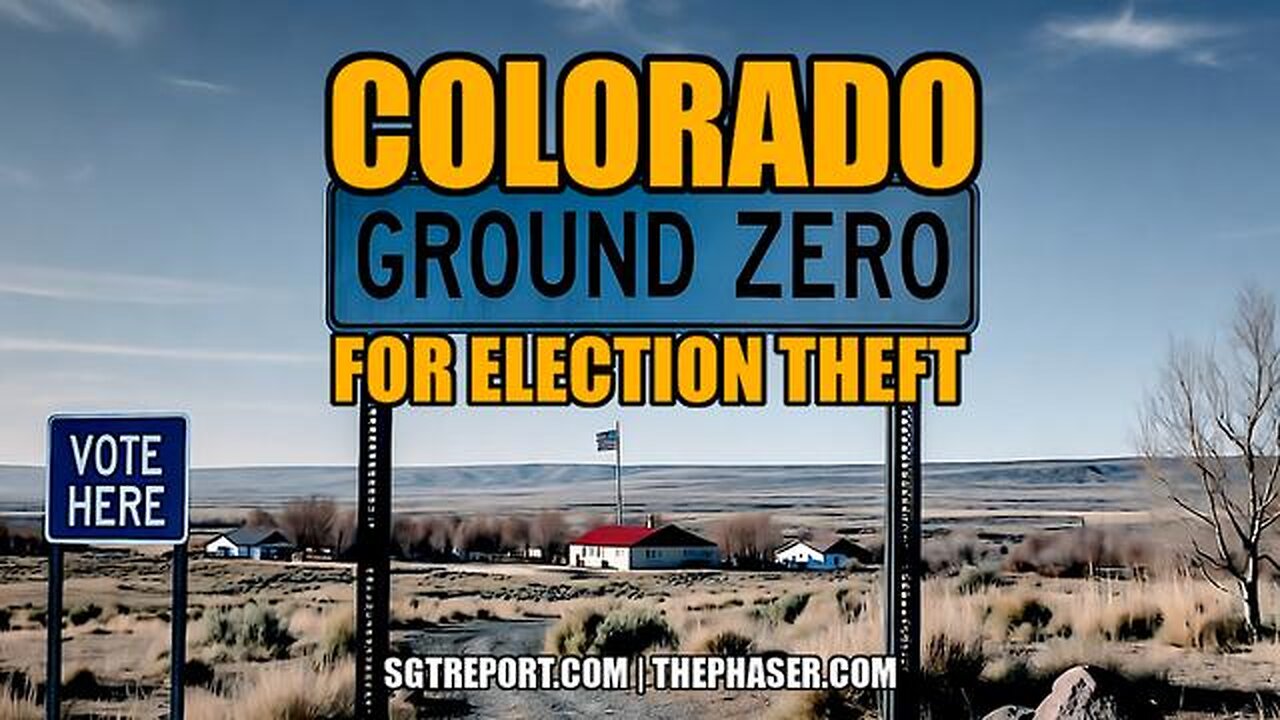 COLORADO is GROUND ZERO FOR ELECTION THEFT -- Erik Holt
