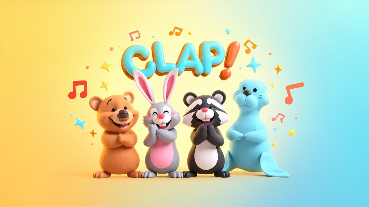 Clap Your Paws! 🐾 | Fun Animal Clap Song for Kids