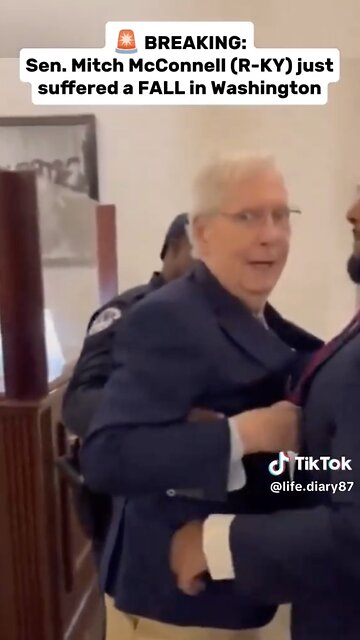 Mitch McConnell (R-KY) just suffered a FALL in Washington