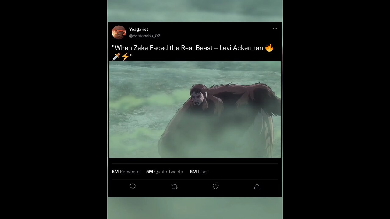 captain levi vs beast Titan first battle 🥶🥶