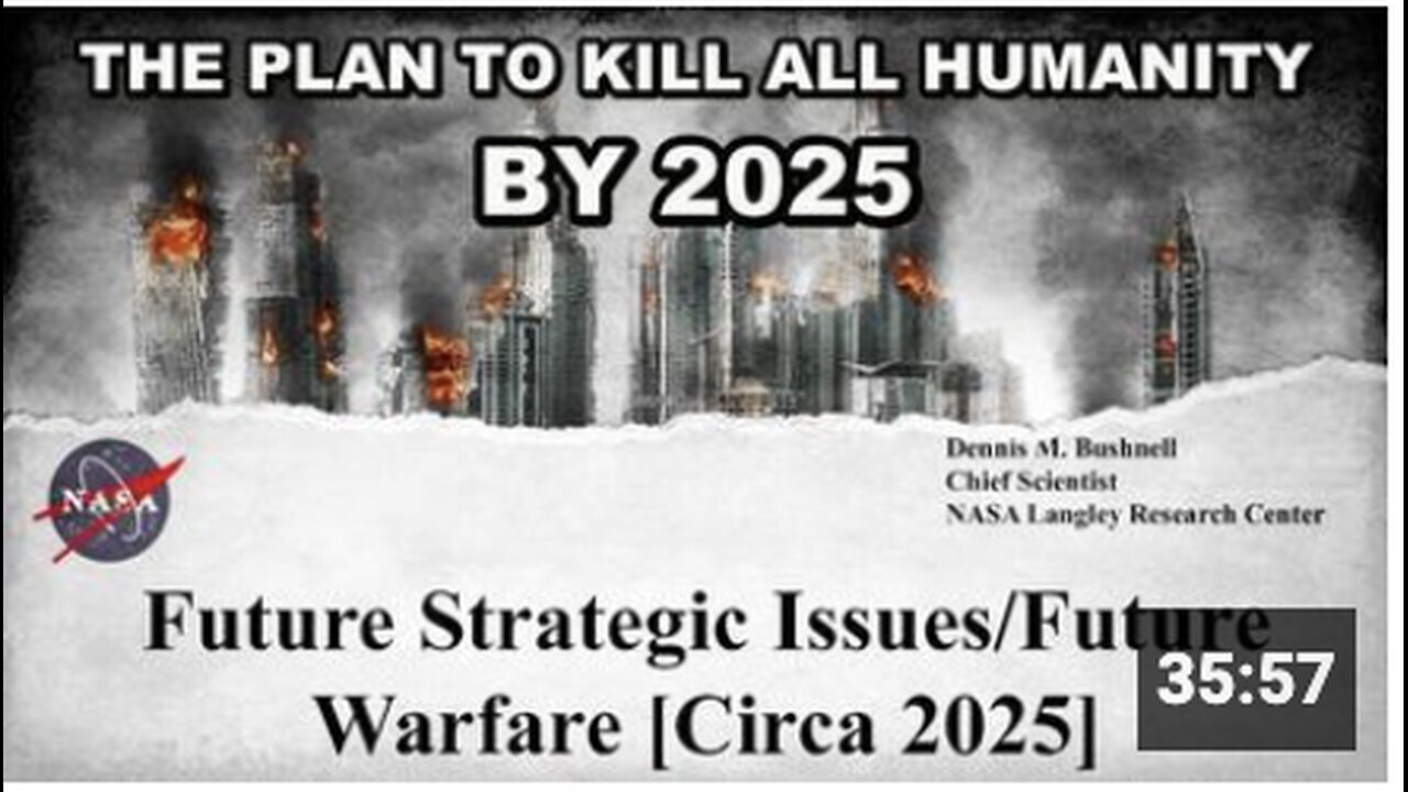 "NASA Document Reveals Plan to Annihilate Humanity by 2025 Using Advanced Weapons"
