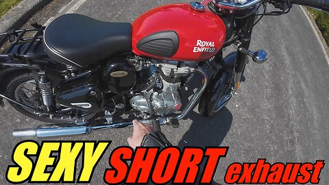 SHORTIE Exhaust and CHEAP MODS Royal Enfield Classic 500