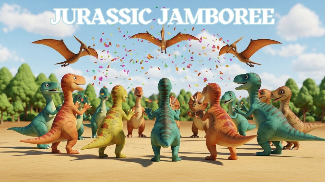 Jurassic Jamboree | Fun Kids Dinosaur Song About the Jurassic Period