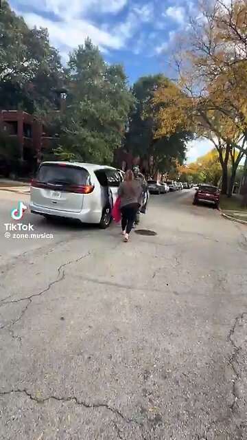 Ice pushed woman