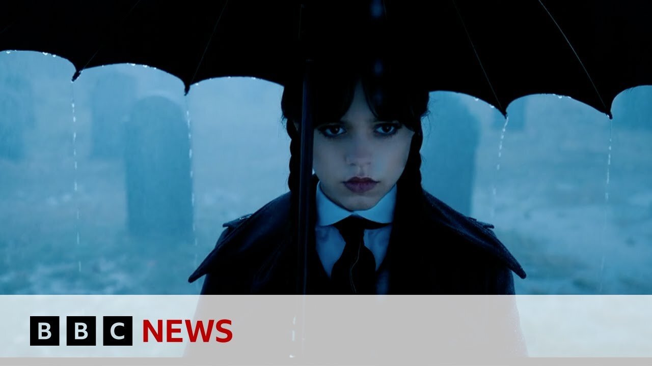 Wednesday fame was overwhelming, says Jenna Ortega | BBC News
