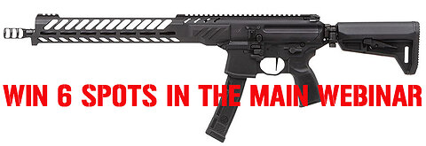 SIG SAUER MPX PCC 9mm MINI #4 FOR 6 SEATS IN THE MAIN WEBINAR