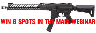SIG SAUER MPX PCC 9mm MINI #4 FOR 6 SEATS IN THE MAIN WEBINAR