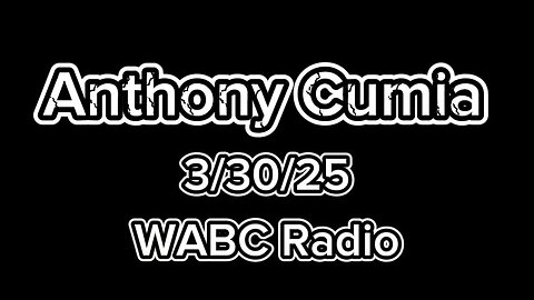 Anthony Cumia: Extra hour, mental institutions, callers & bringing comedians on the show? - 3/30/25