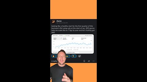 Aaron Did $185K In Sales In 3 Months