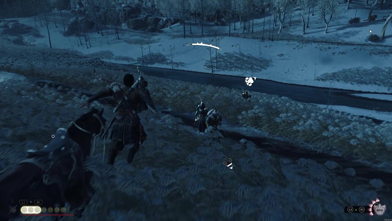 Battle74 Rescues a Japanese from Monguls in Fields Ghost of Tushima