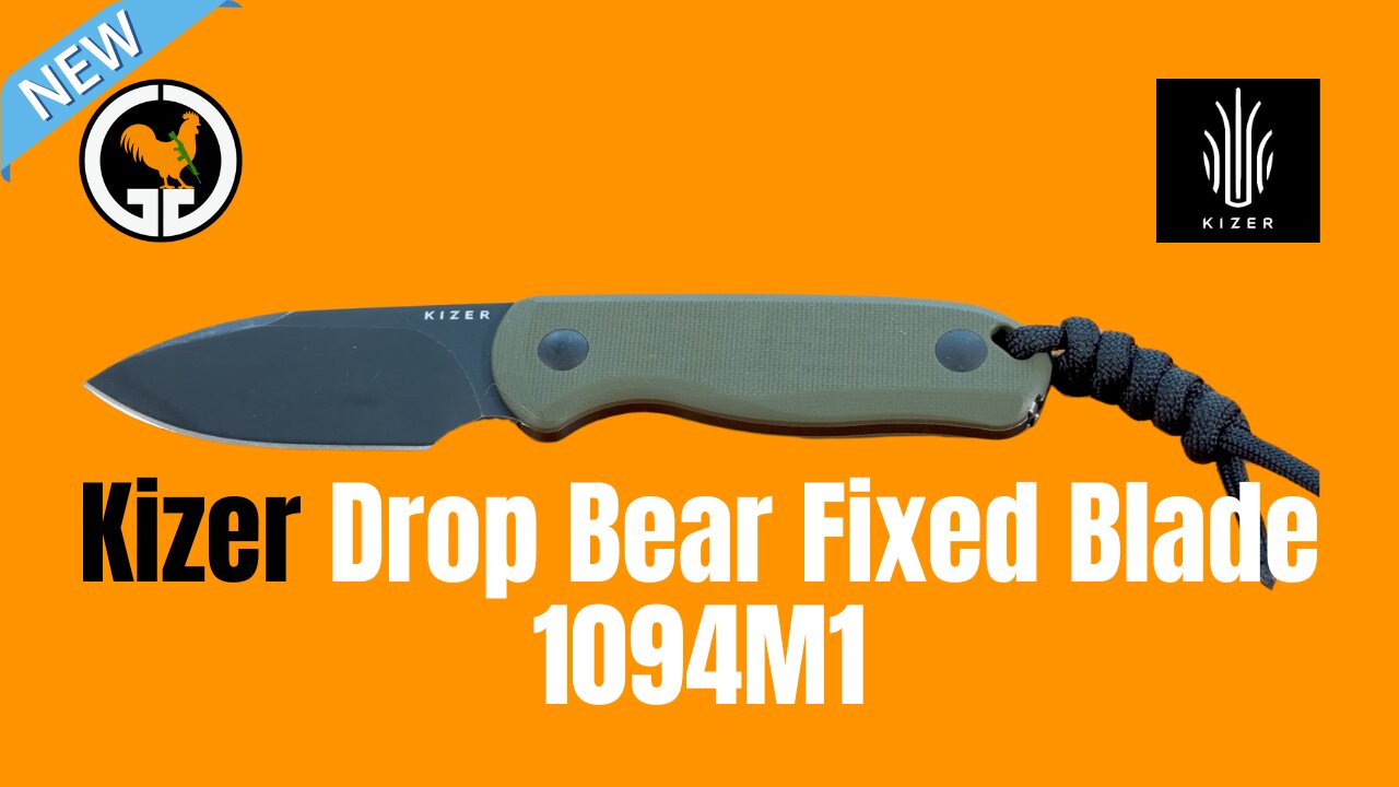 Kizer Drop Bear Fixed Blade 1094M1