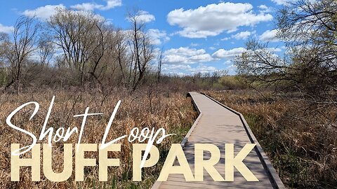 WETLAND Views at Huff Park, Short Loop | Full Hike POV | Hiking, Nature ASMR | Grand Rapids, MI