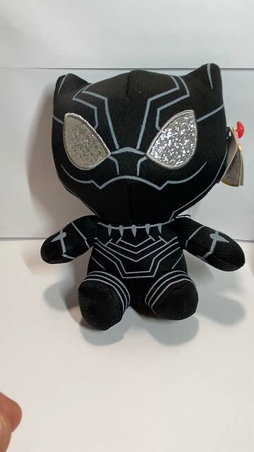Buy It Now: TY Beanie 6” Marvel BLACK PANTHER Stuffed Toy Plushy Collectible - Avengers