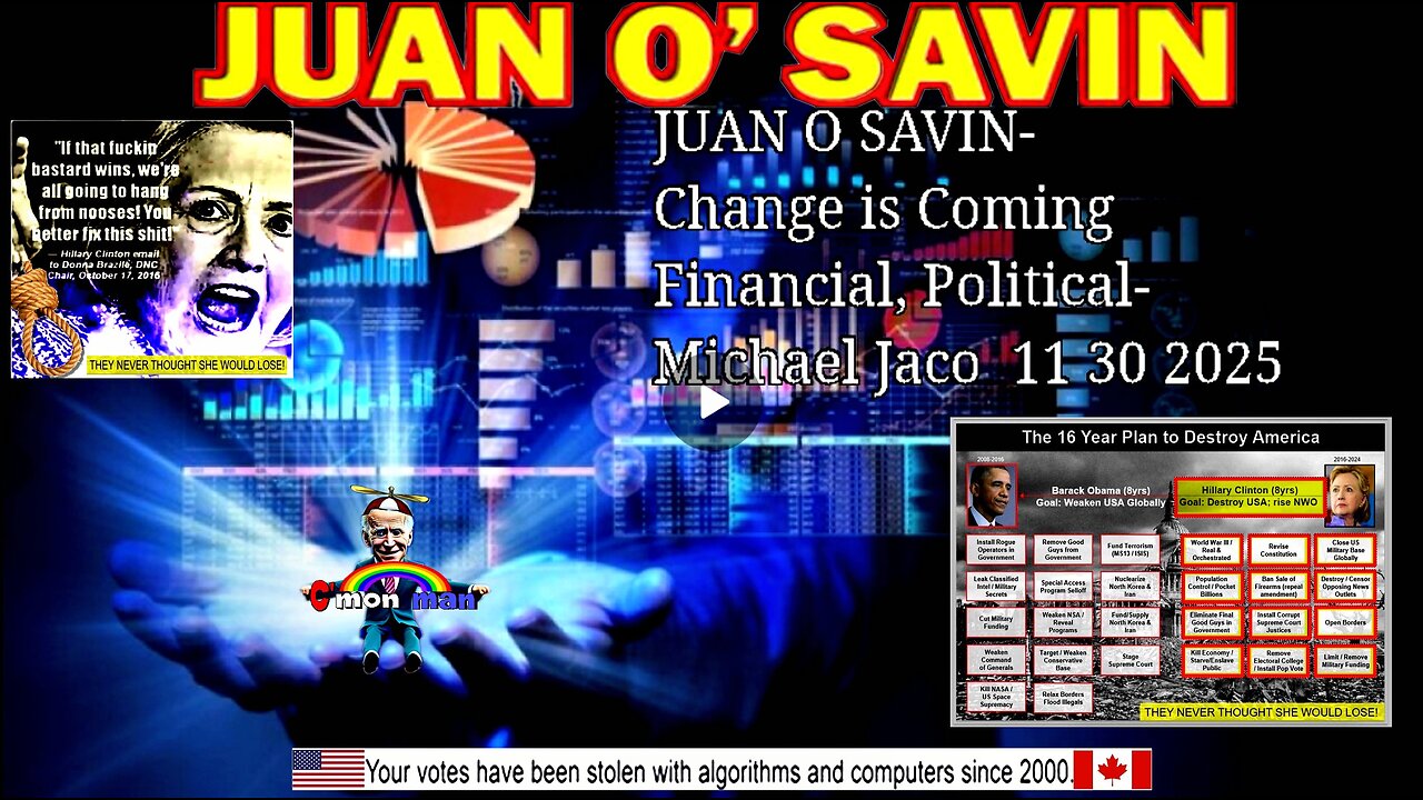 JUAN O SAVIN- Change is Coming Financial, Political- Michael Jaco 11 30 2025