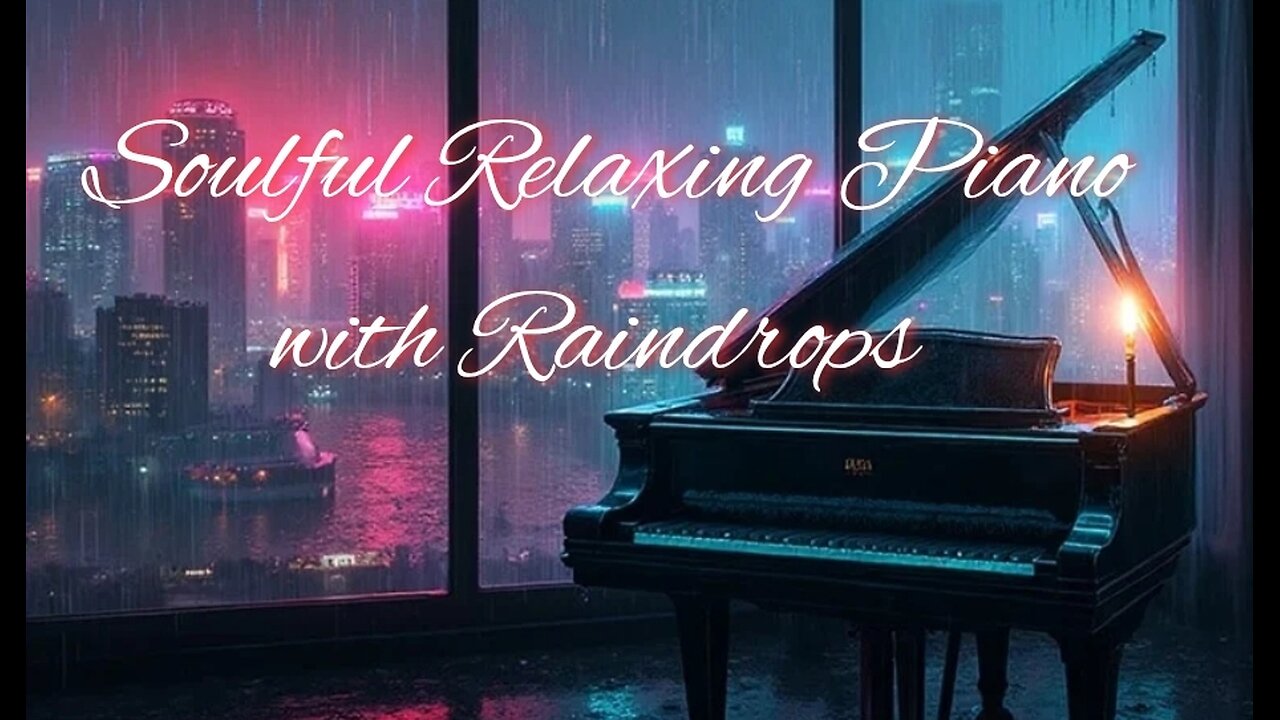 Soulful and Relaxing Piano Music with Raindrops