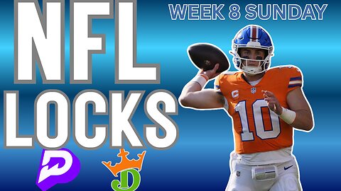 NFL SUNDAY WEEK 8 - BEST BETS - TOP PLAYER PROPS - 2 100X HAIL MARYS