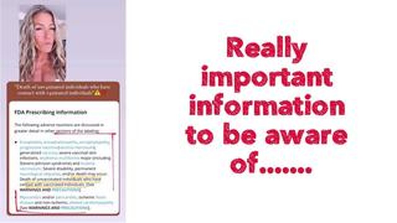 Important information to be aware of re the ACAM2000 smallpox vaccine