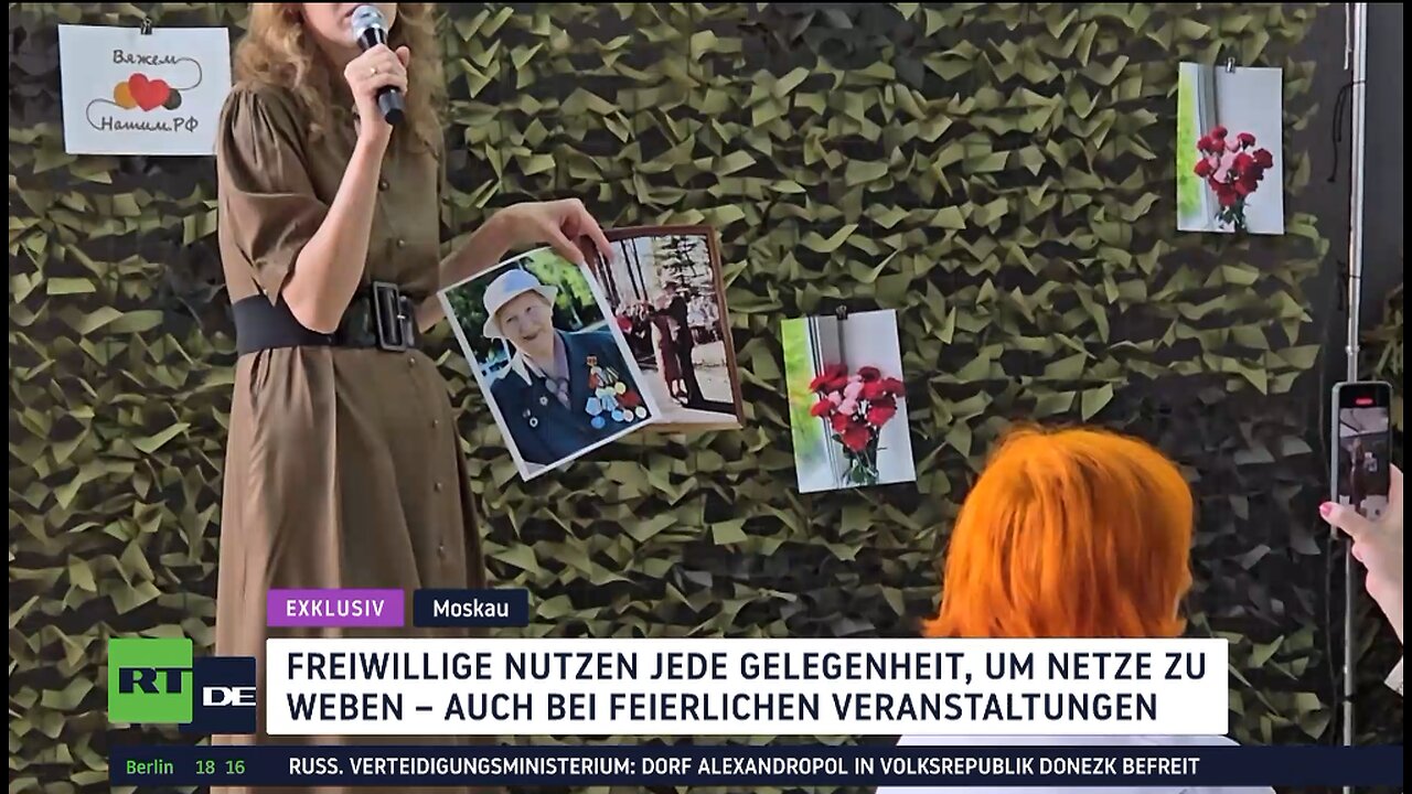 RT DE-Exklusiv: Tarnnetze für die Front - Freiwilligenbewegung Wir stricken für die Unseren