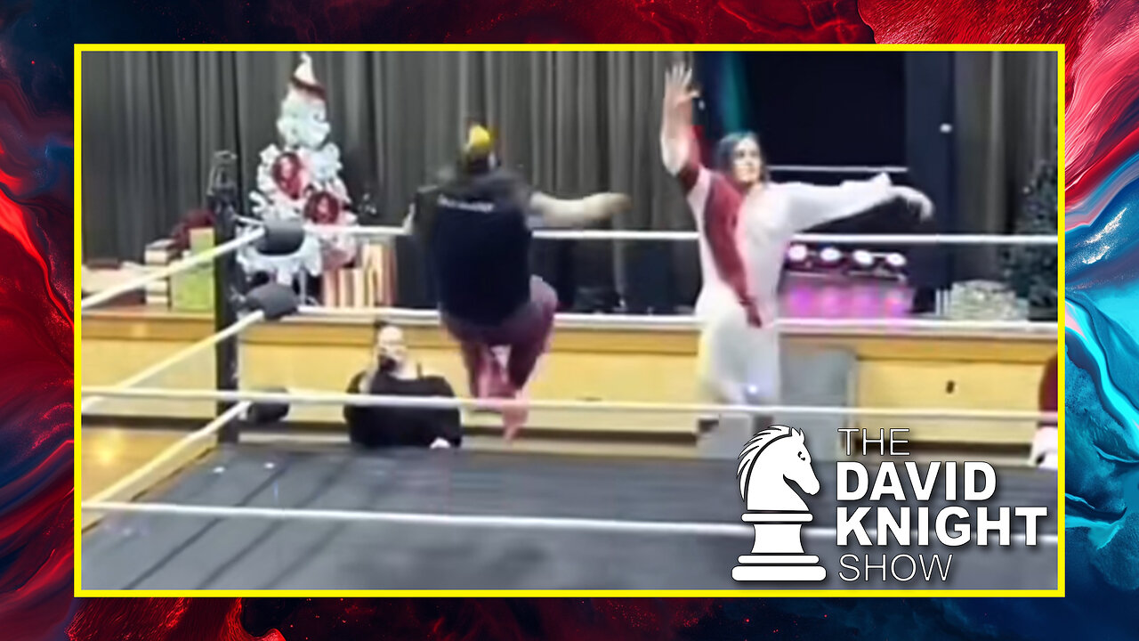 Jesus Lookalike Does Wrestling Smackdowns