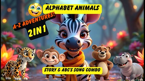 Learn ABCs with Zoe the Zebra: Alphabet Animals A to Z Adventure 🦒🐘