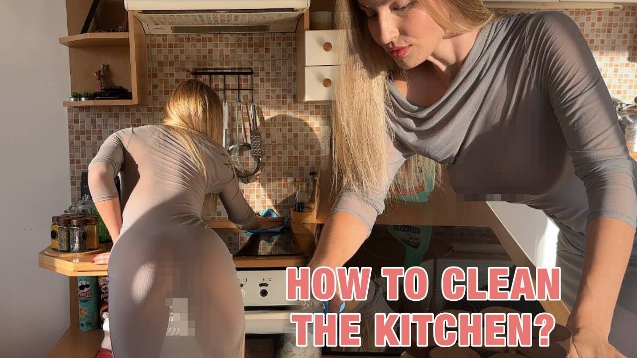 4K HOW to CLEAN KITCHEN? | transparent HOUSEWIFE secret hacks you never know with Lana