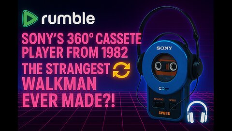 🔄 Sony’s 360º Cassette Player from 1982 — The Strangest Walkman Ever Made?! 🎧