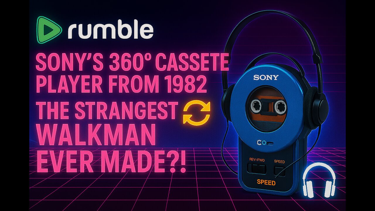 🔄🎧 Sony’s 360º Cassette Player from 1982 — The Strangest Walkman Ever Made?! 🔥📼