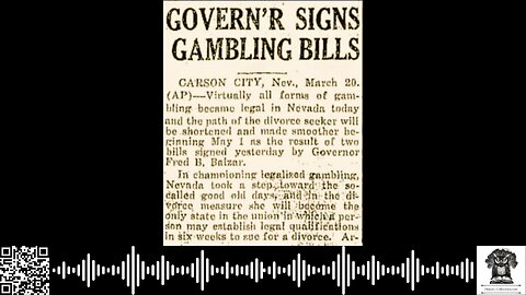 #OnThisDate March 19, 1931: Nevada’s Jackpot