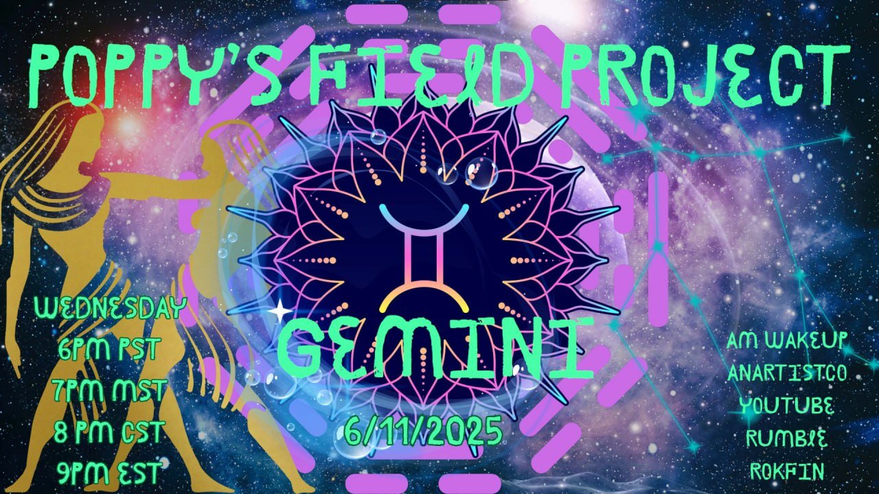 Poppy's Field Project 6/11/25 Gemini Season Part 4