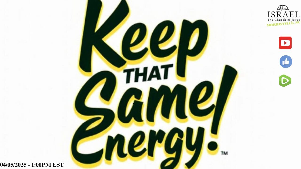 Keep That Same Energy!