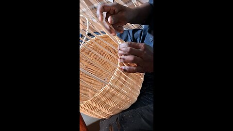 Rattan On Wrought Pot Stand Weaving