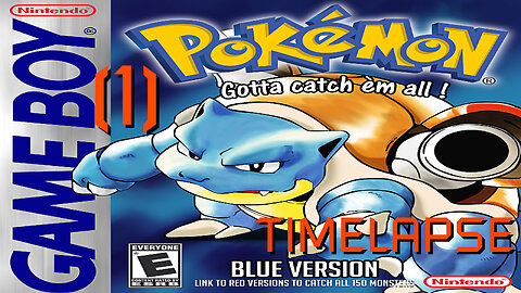 Pokémon Blue - Walkthrough/Videonávod - TIMELAPSE/ZRYCHLENO - 1 {N/A}
