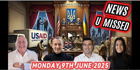 DAILY NEWS WITH CHARLIE WARD, PAUL BROOKER & LEMBIT OPIK MONDAY 9TH JUNE 2025