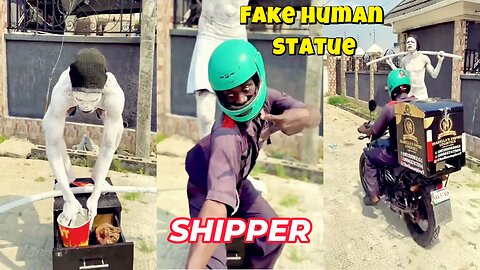 Shipper paused for a selfie — came back and the chicken was gone!