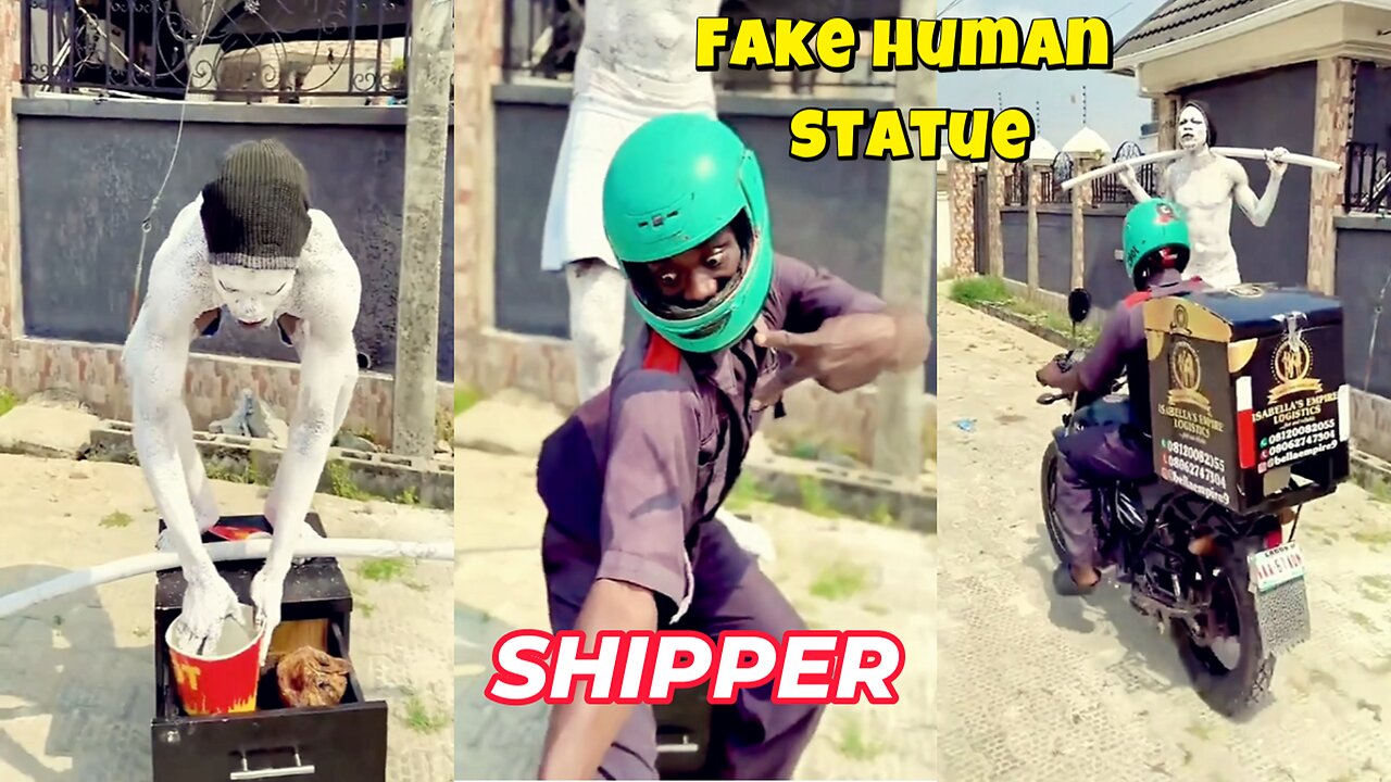 Shipper paused for a selfie — came back and the chicken was gone!