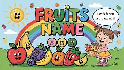 Fruits Name for Kids😊