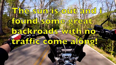 Back roads and no traffic in sight come along!