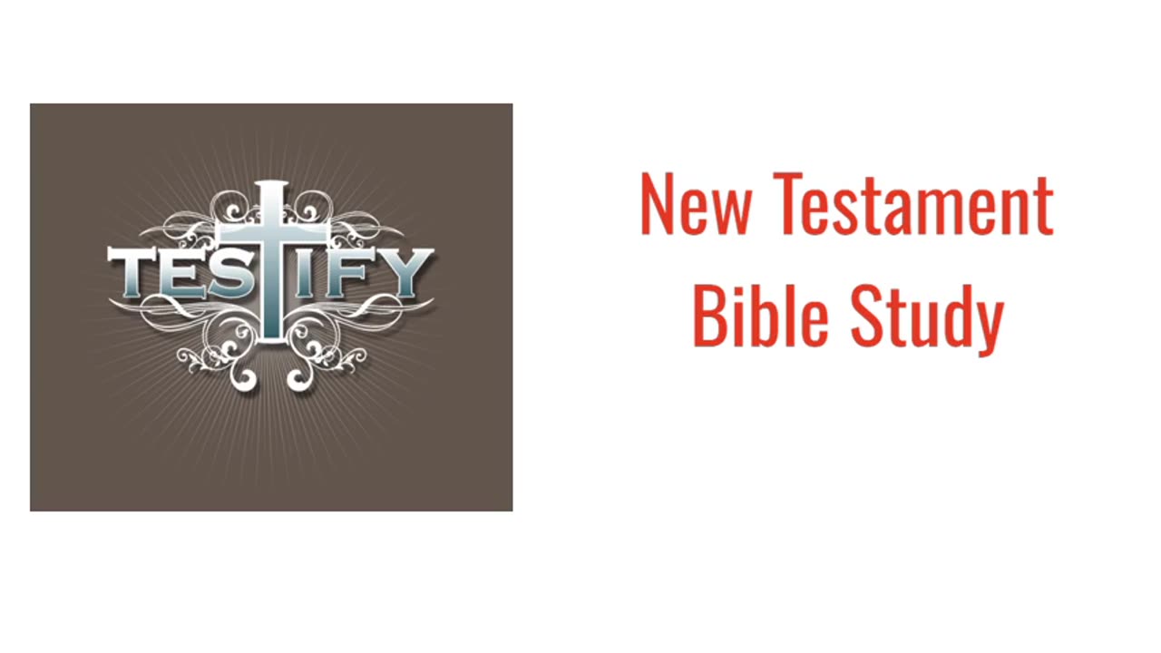 New Testament Bible Study-Click on link in description field.