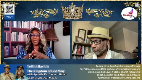 Tell It Like It Is: The Kingdom of God Way with Apostle Dr. Bacer J Baker