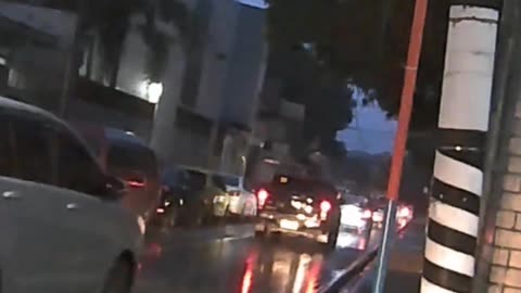 Road+Walk+Rain in Marikina City, Philippines