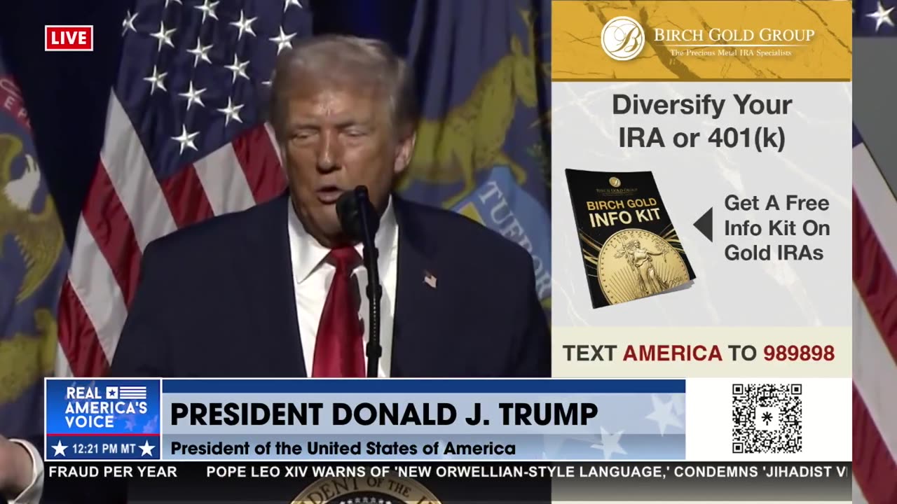 POTUS TOUTS THE GREAT BENEFITS OF TARIFFS