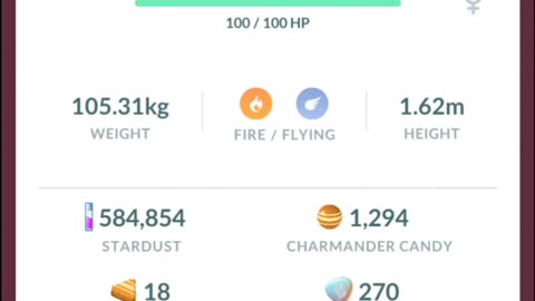 Pokemon Go Evolution - Shiny Charmeleon ➡️ Charizard