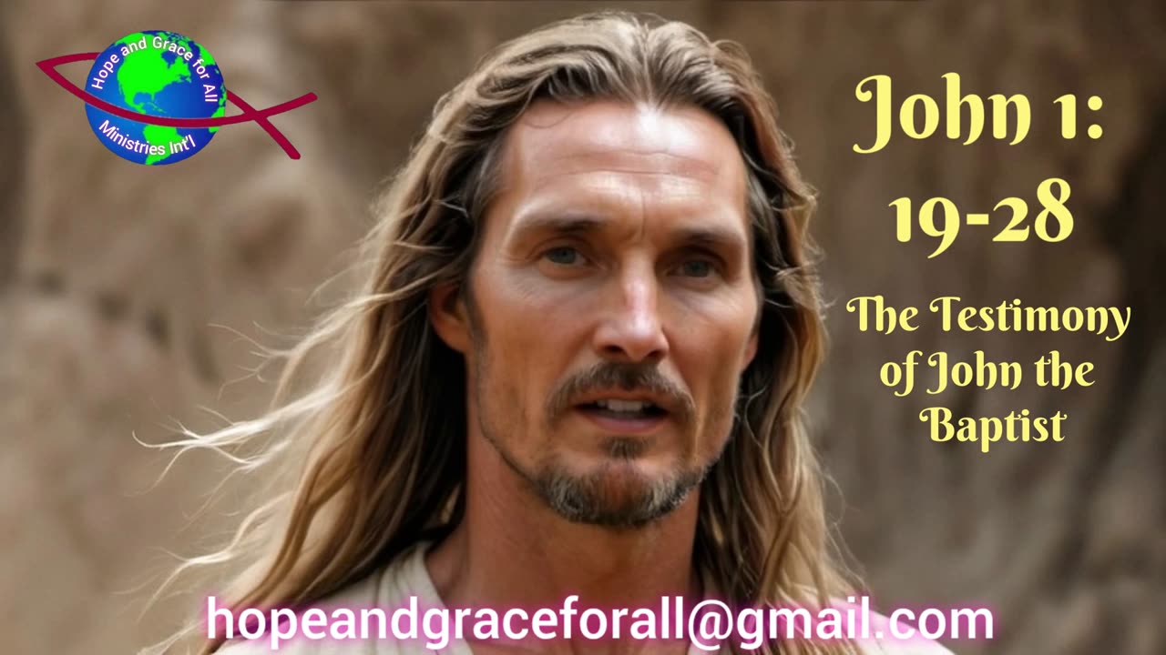 John 1:19-28, The Testimony of John the Baptist, Matthew McConaughey portraying the Apostle John
