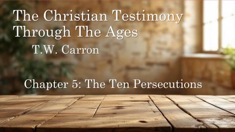 The Christian Testimony Through The Ages | Chapter 5: The Ten Persecutions
