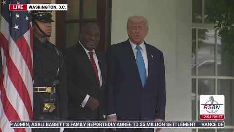 WATCH: President Trump Greets President Ramaphosa of South Africa - 5/21/25