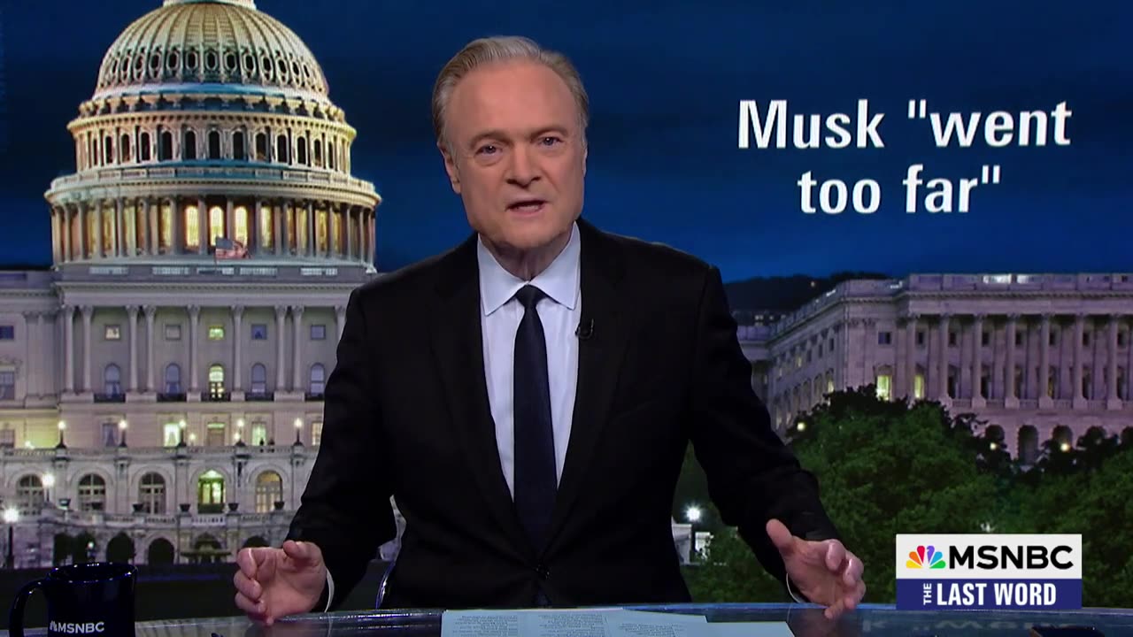 Lawrence: Musk says he 'went too far' attacking Trump, but not killing the world's poorest children