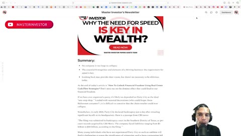 MASTER INVESTOR: Why The Need For Speed Is Key In Wealth? 8 integrities and elements #wealth #debt